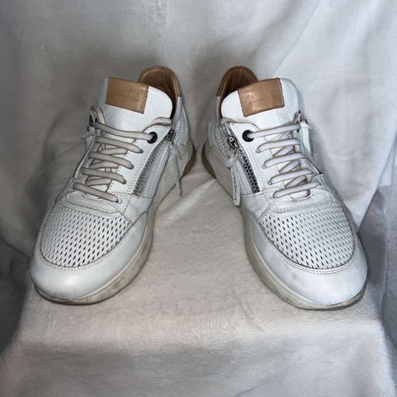 Carmela Spanish Leather hidden wedge sneakers - Picture 3 of 5